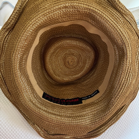 Vintage Jaques Le Corre Gold Hat - Made In Paris! Packable, Chic, Gorgeous! main image 8